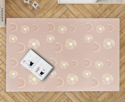 Tapis de jeu en mousse - Ciel rose