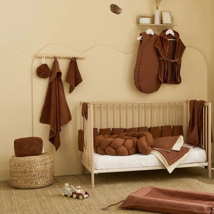 Cape de bain PERSONNALISÉE & gant en bambou & gaze - Toffee
