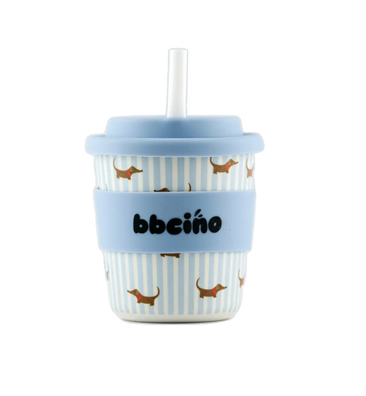 Tasse à paille 240ml - Dash in blue